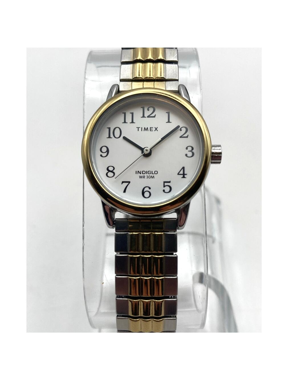 Women's Ladies Timex Indiglo Watch 25mm - New Battery - Expansion Band WR 30M